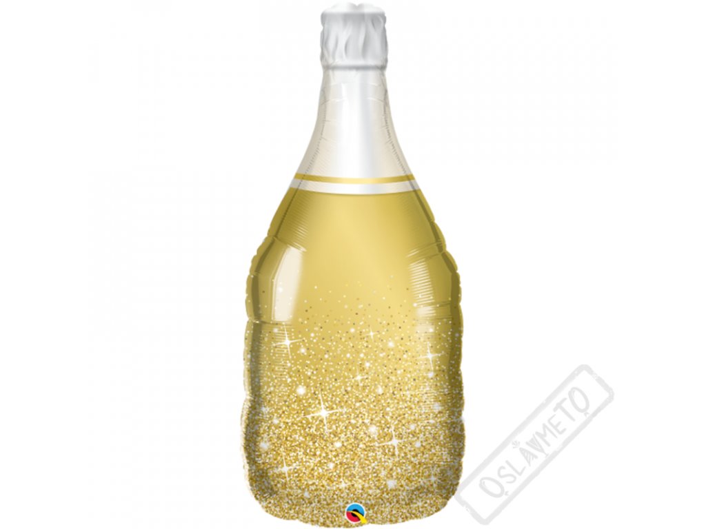 Nafukovací balón fóliový Šampus Sparkle Gold 99cm