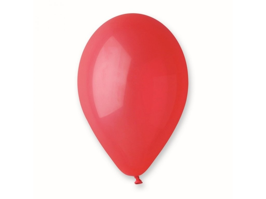 Pastelový nafukovací balónek latex červený