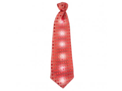 Party kravata svítící červená