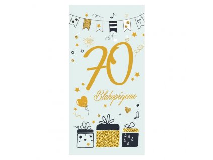 Blahopřání k narozeninám s číslem 70