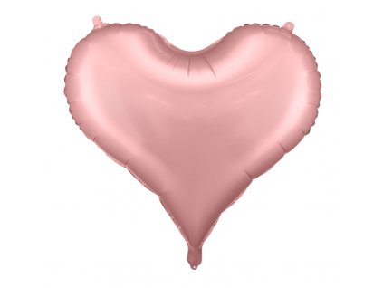 Nafukovací balón Srdce saténové růžové 75cm