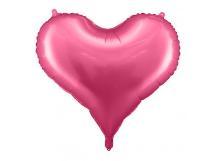 Nafukovací balón Srdce saténové fuchsiové 75cm