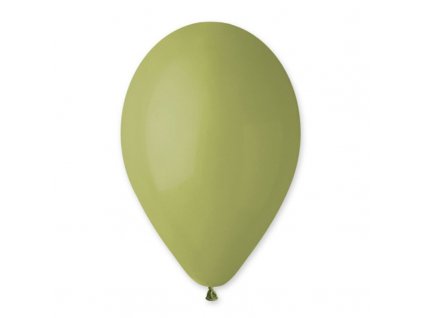 Pastelový nafukovací balónek latex olivový