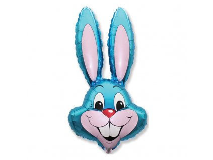 Nafukovací balón fóliový Králík modrý 90cm