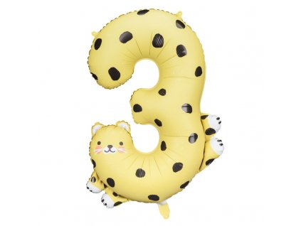 Nafukovací balón číslo 3 Gepard 98 x 68cm