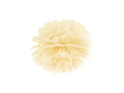Papírová Pom pom koule šampaň 25cm