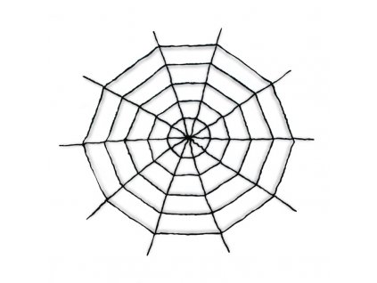 Pavučina dekorační plyšová černá 150cm