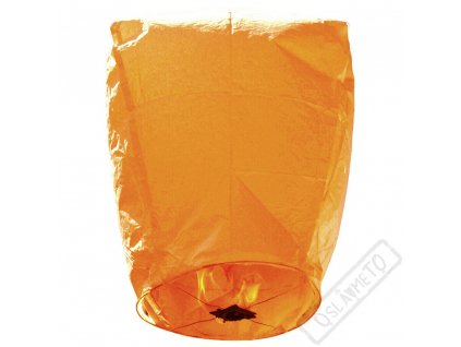 Létající lampion štěstí XL oranžový