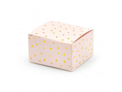 Krabičky růžové s puntíky 6 x 5,5cm