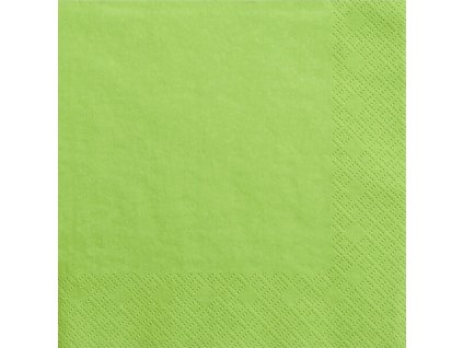 Jednobarevné papírové ubrousky zelené