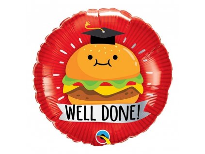 Nafukovací balónek k promoci Well Done 45cm