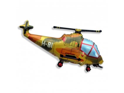 Nafukovací balón fóliový Vrtulník Army 80cm