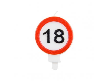 Narozeninová svíčka Dopravní značka 18