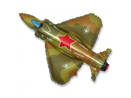 Nafukovací balón fóliový Stíhačka Army 94cm