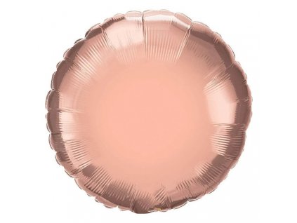 Nafukovací balónek fóliový Kruh Rose-gold 45cm