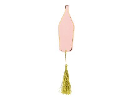 Papírové party jmenovky Pink Bottle, 6ks