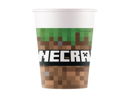 Papírové party kelímky Minecraft, 8ks