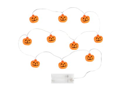 Svítící LED řetěz Dýně