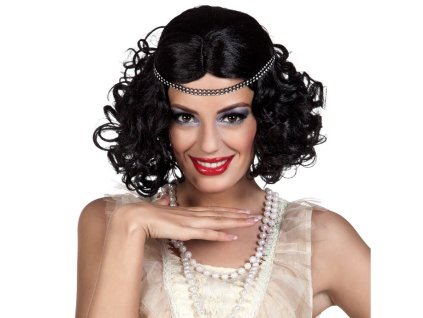 Paruka Cabaret 20. léta s čelenkou