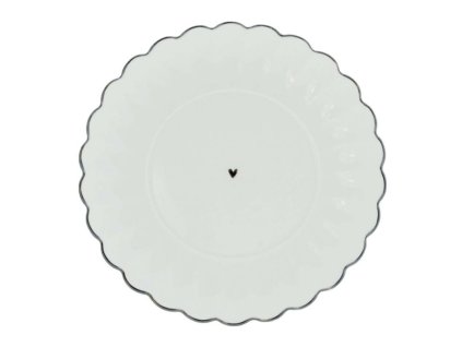 Podšálek kulatý WHITE RUFFLE 15cm