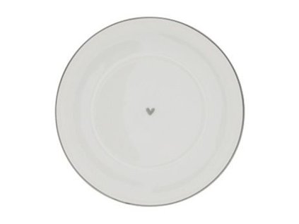 Podšálek kulatý HEART IN GREY 15cm