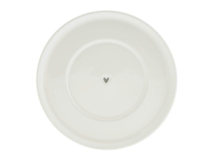 Podšálek kulatý HEART IN GREY 13cm