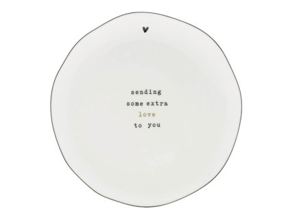 Talířek dezertní SENDING SOME EXTRA LOVE 16cm