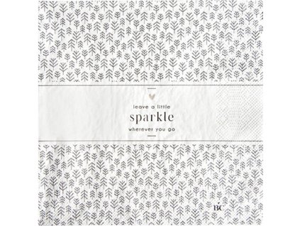 Papírové luxusní ubrousky LEAVE A LITTLE SPARKLE, 20ks