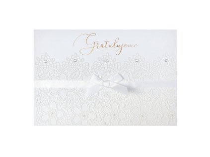 Svatební blahopřání White Lace