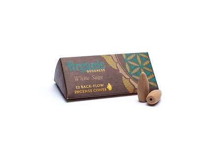 Vonné kužely Organic White Sage, 12ks