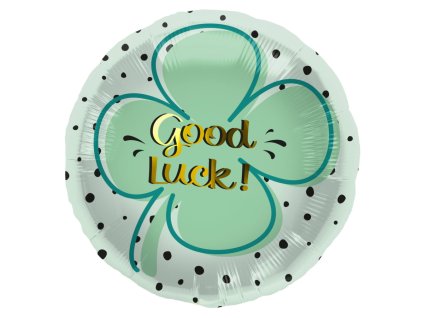 Nafukovací balónek fóliový Good Luck! 45cm
