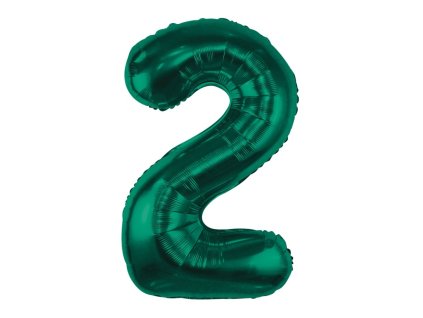 Nafukovací balón číslo 2 Forest Green 85cm