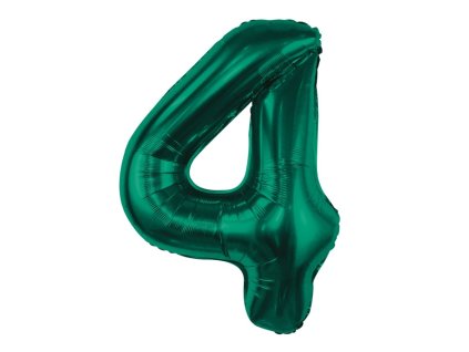 Nafukovací balón číslo 4 Forest Green 85cm