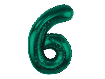Nafukovací balón číslo 6 Forest Green 85cm