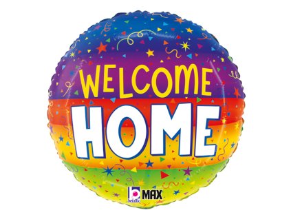 Nafukovací balónek fóliový Welcome Home 46cm