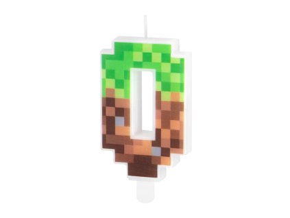 Narozeninová dortová svíčka Minecraft číslo 0