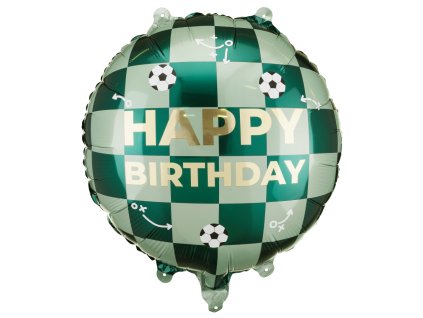 Nafukovací balónek fóliový Fotbal Happy Birthday 45cm