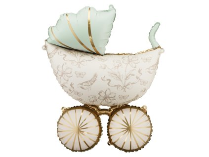 Nafukovací balón fóliový Kočárek Retro Style 96cm