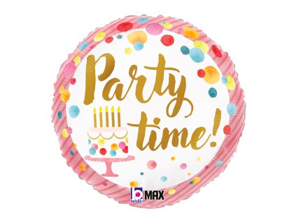 Nafukovací balónek fóliový Party Time Dotty 46cm
