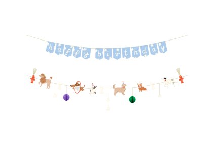 Narozeninový banner Happy Birthday Pejskové