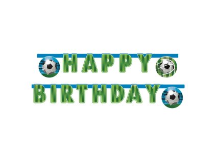 Narozeninový písmenkový banner Fotbal