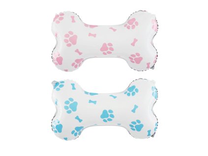 Nafukovací balón fóliový Kost pro pejska, 2ks