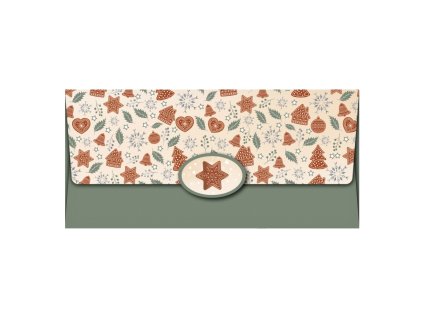 Vánoční obálka na peníze Perníčky