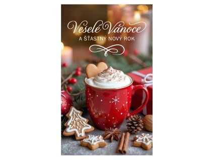 Vánoční blahopřání mini Horká čokoláda