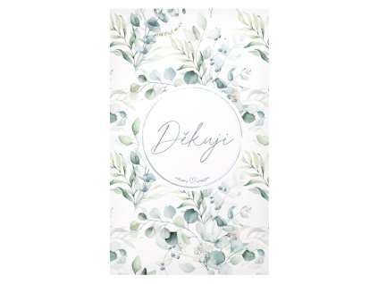Blahopřání srdečné Děkuji Eucalypt