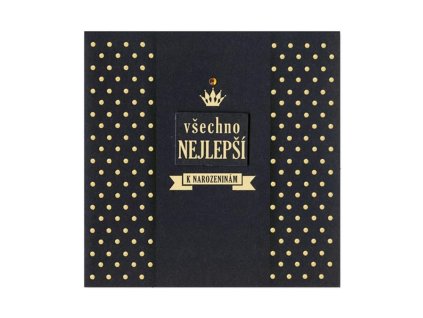 Blahopřání k narozeninám Elegant Black