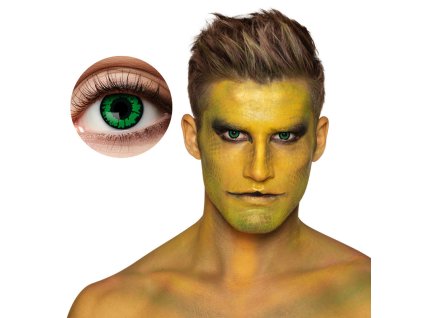 Kontaktní barevné čočky Reptile zelené, 2ks