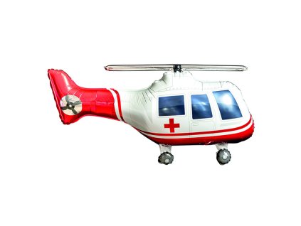 Nafukovací balón fóliový Vrtulník záchranářský 90cm