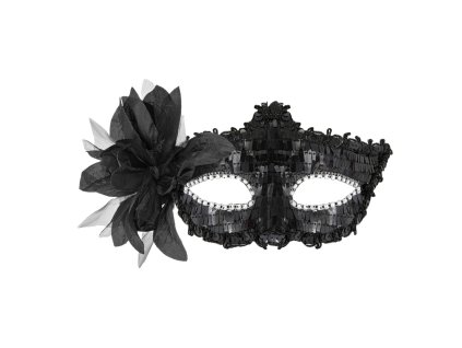 Karnevalová škraboška Black Lady