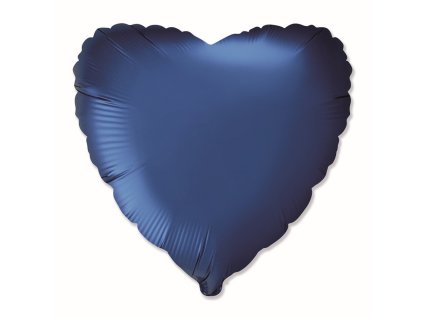 Nafukovací balónek Srdce Satin Navy Blue 45cm